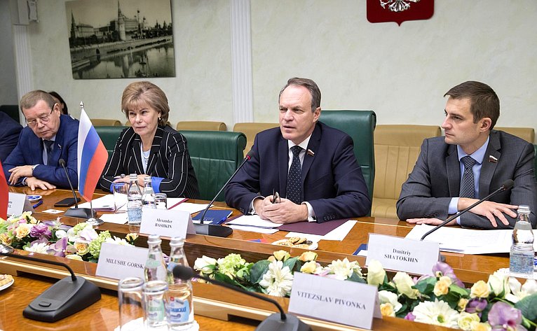 Встреча А. Башкина с заместителем Председателя Сената Парламента Чешской Республики М. Горской