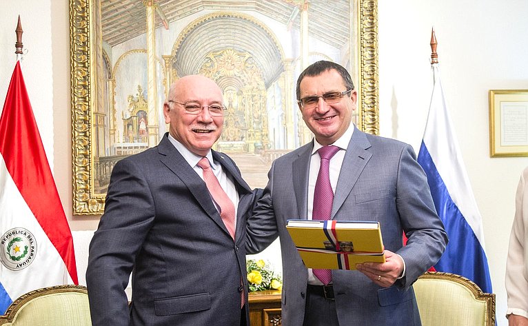 Встреча делегации СФ с министром иностранных дел Республики Парагвай Эладио Лоисагой