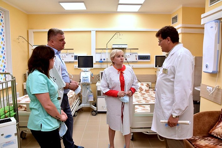 Ольга Ковитиди посетила Республиканскую детскую клиническую больницу