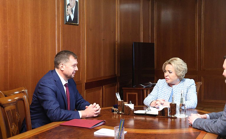 Валентина Матвиенко и губернатор Запорожской области обсудили особенности социально-экономического развития региона