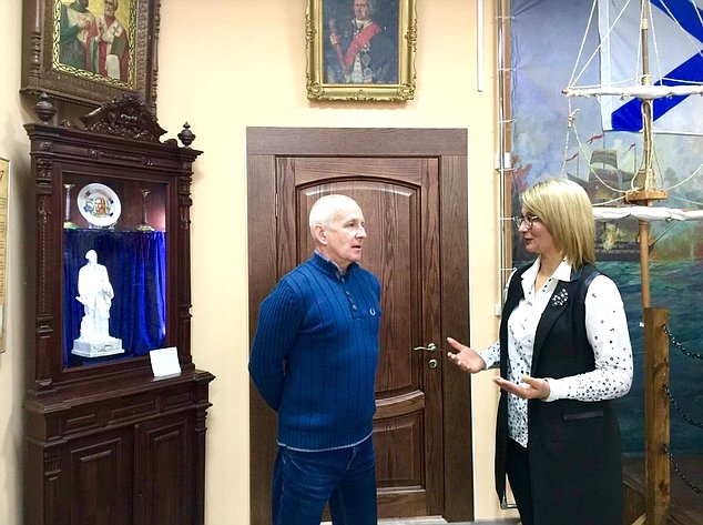 Наталия Косихина посетила Рыбинский музей адмирала Ф.Ф.Ушакова