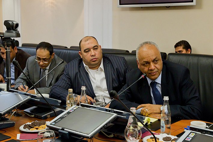 Члены  делегации общественно-политических кругов Арабской республики Египет