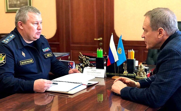 Александр Башкин посетил с рабочим визитом Управление Федеральной службы судебных приставов Российской Федерации по Астраханской области