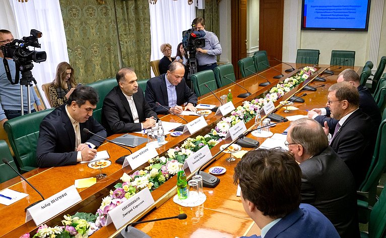 Встреча Константина Косачева с Чрезвычайным и Полномочным Послом Исламской Республики Иран в РФ Казем Джалали