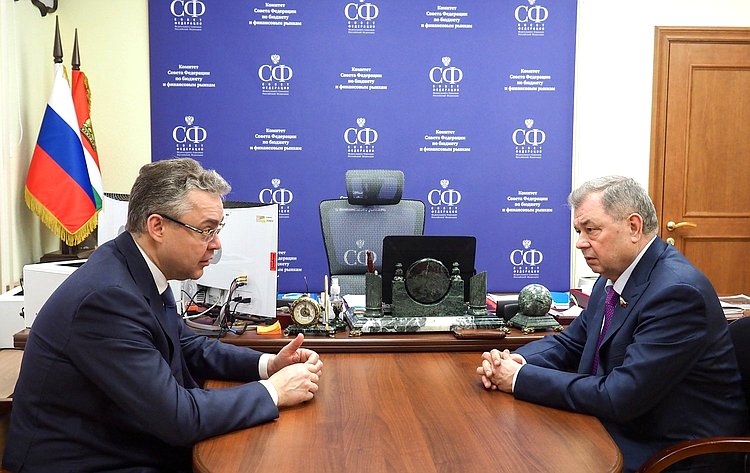 Встреча Анатолия Артамонова с губернатором Ставропольского края Владимиром Владимировым