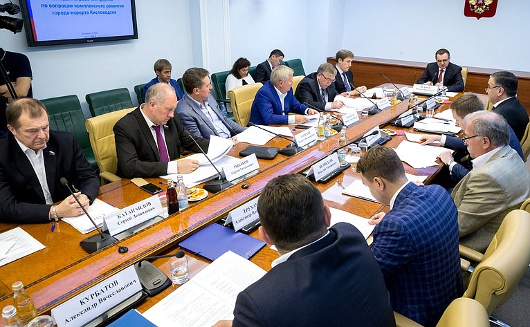 Заседание рабочей группы по вопросам комплексного развития города-курорта Кисловодска
