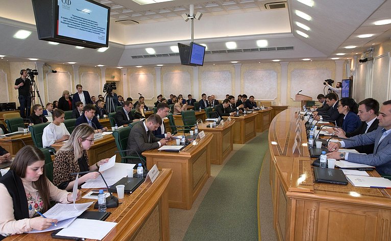 Круглый стол в рамках совместного заседания Палаты молодых законодателей при СФ и Молодежной палаты при ГД