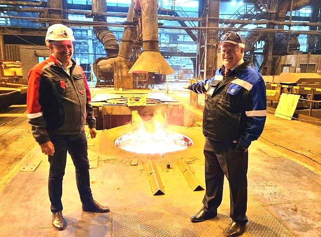 Владимир Чижов в рамках региональной недели посетил литейный завод «Петрозаводскмаш»
