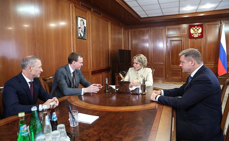 Валентина Матвиенко провела встречу с руководством Рязанской области