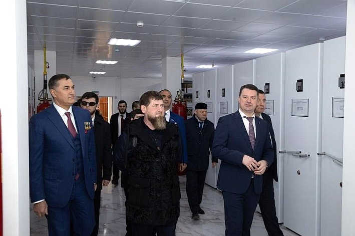 Мохмад Ахмадов в Грозном принял участие в открытии здания централизованного архива выплатных дел пенсионного и социального страхования