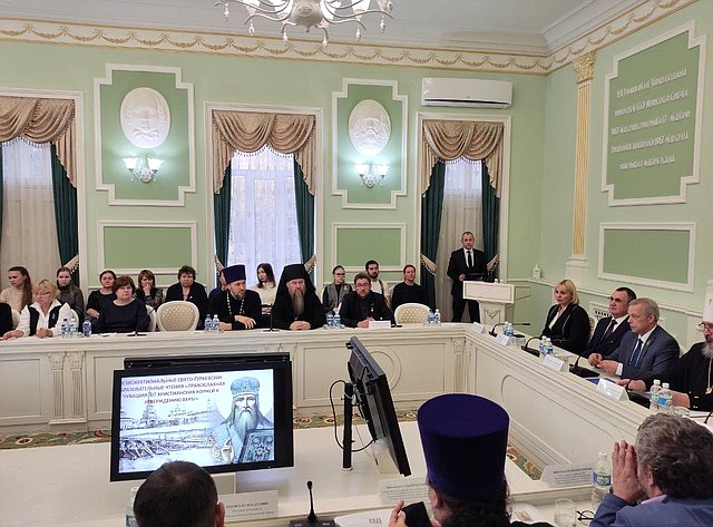 Николай Федоров приветствовал участников IX Межрегиональных Свято-Гурьевских образовательных чтений