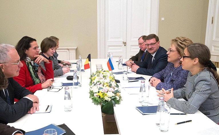 Встреча Валентины Матвиенко с Председателем Сената Королевства Бельгия Кристин Дефрень