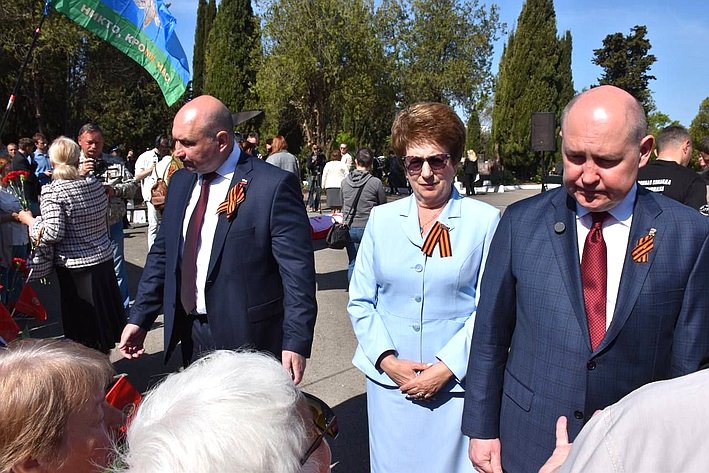 Екатерина Алтабаева приняла участие в торжественной церемонии захоронения останков защитников и освободителей Севастополя