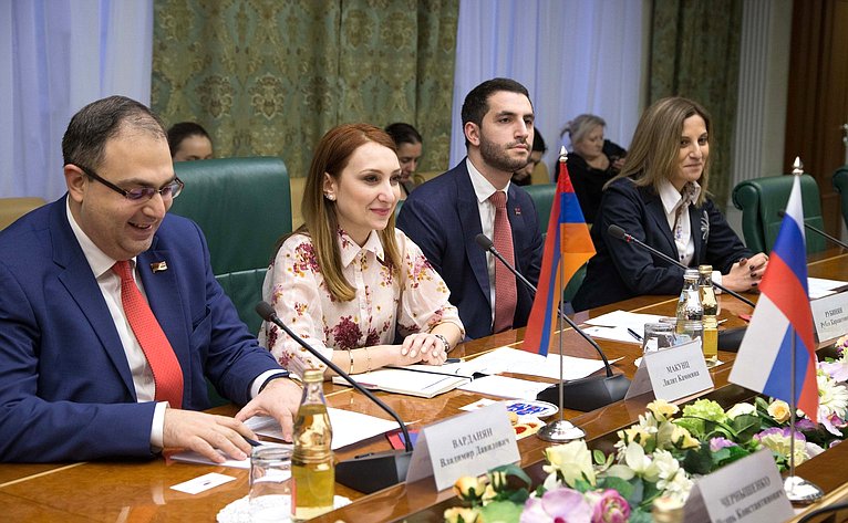 Встреча Константина Косачева с парламентской делегацией Национального Собрания Республики Армения