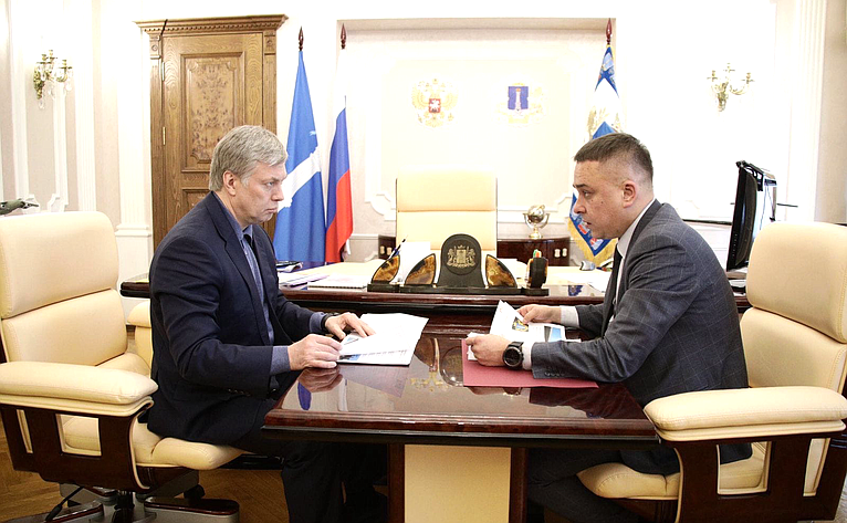 Встреча Айрата Гибатдинова с губернатором Ульяновской области Алексеем Русских