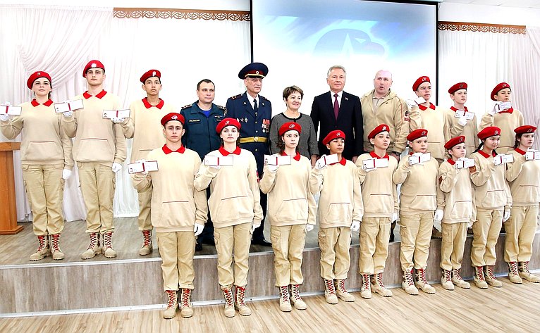 Валерий Пономарев принял участие в открытии Центра подготовки юнармейцев Камчатского края