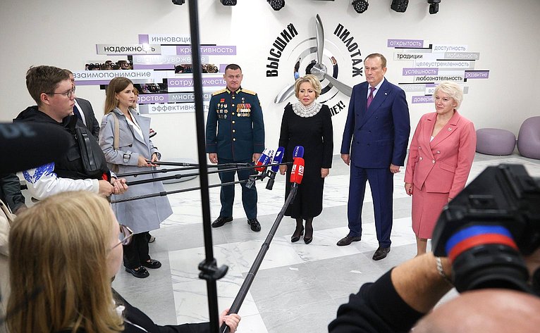 Валентина Матвиенко приняла участие в торжественном открытии Гатчинского центра образования «Высший пилотаж»