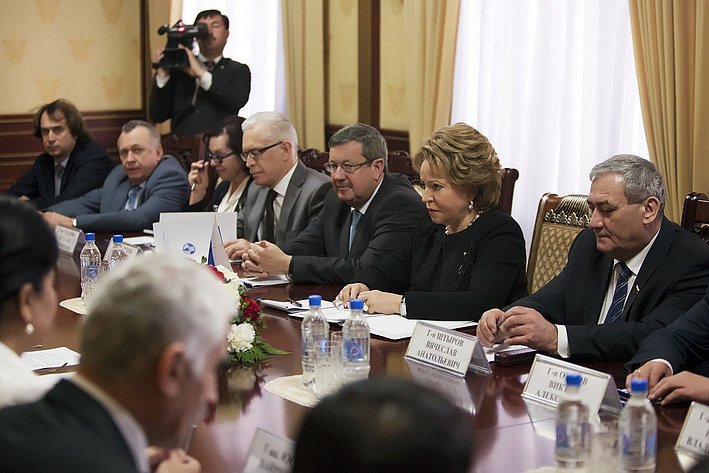 Визит делегации Совета Федерации во главе с В. Матвиенко в Таджикистан 27