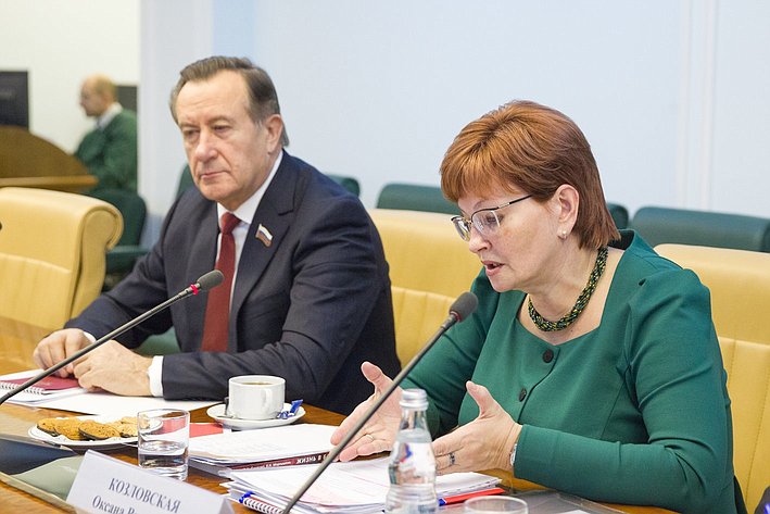 О. Козловская Заседание Комиссии Совета законодателей по науке и инновационной деятельности