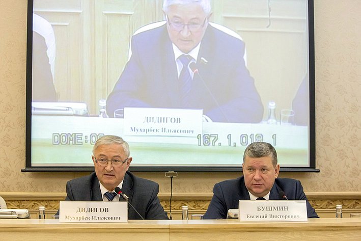 Заседание Совета законодателей Российской Федерации при Федеральном Собрании Дидигов и Бушмин