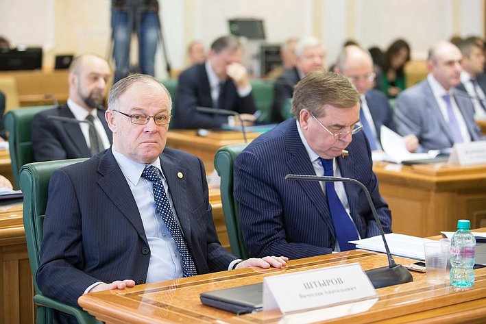 Заседание Экспертного совета при Совете Федерации по законодательному обеспечению оборонно-промышленного комплекса и военно-технического сотрудничества