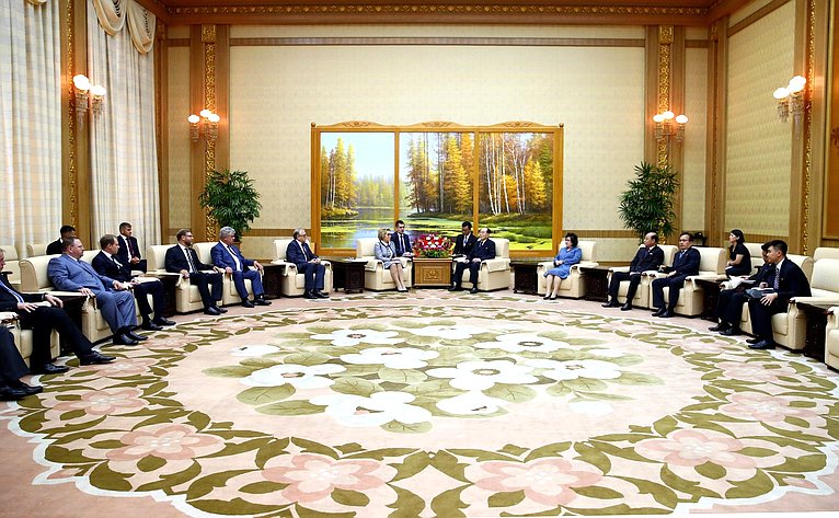Встреча с Председателем Президиума Верховного Народного Собрания КНДР Ким Ён Намом