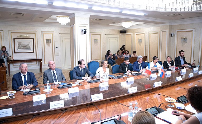 Встреча Дмитрия Мезенцева с председателем Комиссии по вопросам экономики Сената Французской Республики Софи Прима