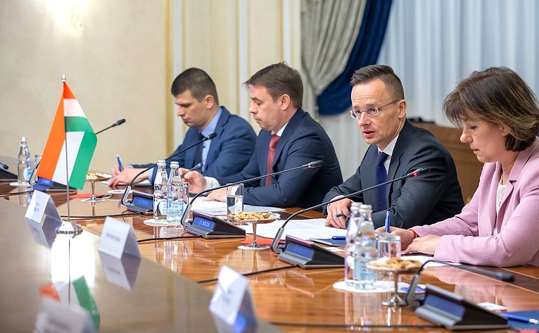 Встреча Николая Федорова с Министром внешнеэкономических связей и иностранных дел Венгрии Петером Сийярто