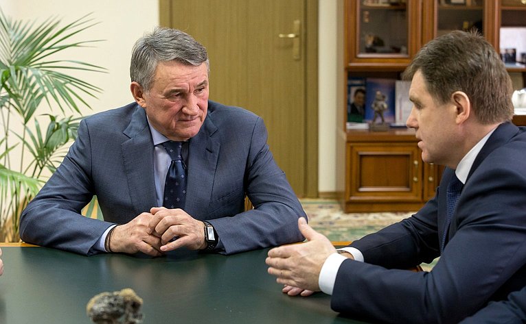 Встреча Ю. Воробьева с Чрезвычайным и Полномочным Послом Республики Беларусь в РФ