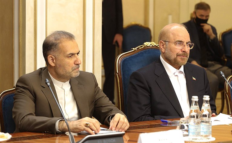 Встреча Валентины Матвиенко с Председателем Собрания Исламского Совета Исламской Республики Иран Мохаммадом Багером Галибафом