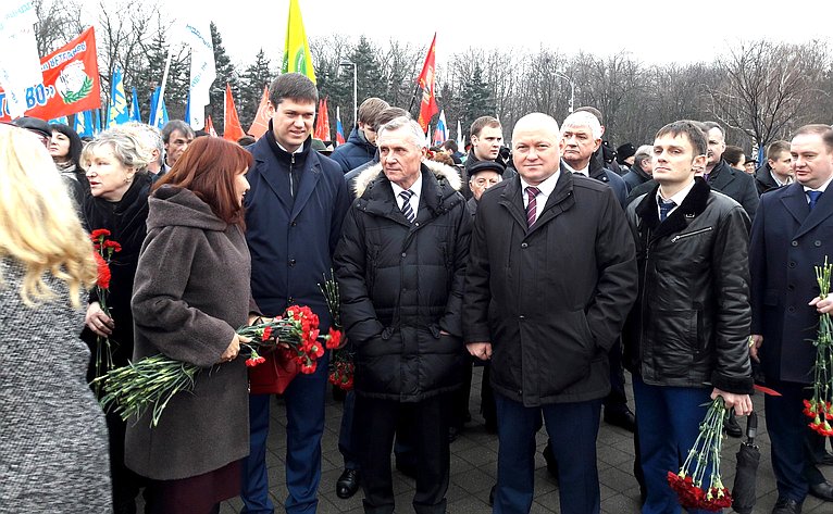 А. Кондратенко принял участие митинге, посвящённом 75-летию освобождения Краснодара от немецко-фашистских захватчиков