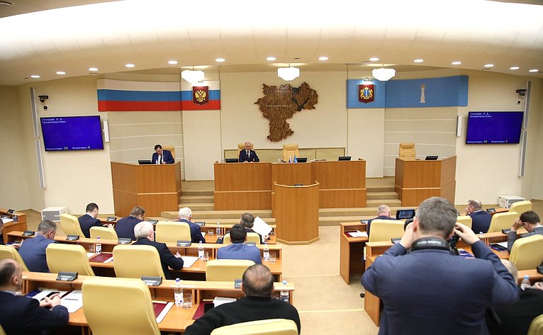 Сергей Рябухин в ходе рабочей поездки в регион принял участие в работе 69 заседания Законодательного Собрания Ульяновской области шестого созыва