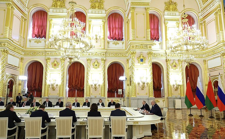 Председатель СФ Валентина Матвиенко приняла участие в заседании Высшего Государственного Совета Союзного государства