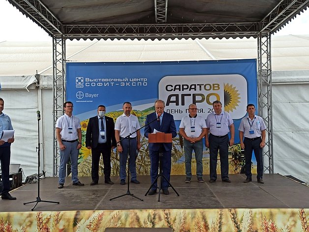 Олег Алексеев в ходе работы в регионе принял участие в открытии 12-й Сельскохозяйственной выставки «День Поля — 2021»