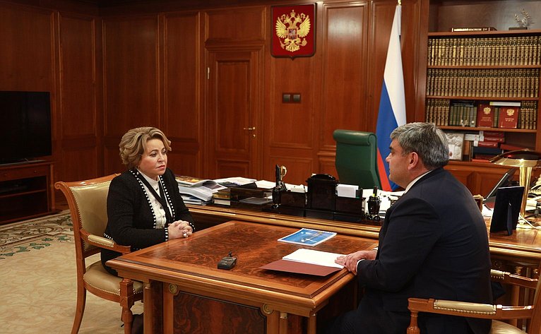 Встреча Валентины Матвиенко с Главой Кабардино-Балкарской Республики Казбеком Коковым