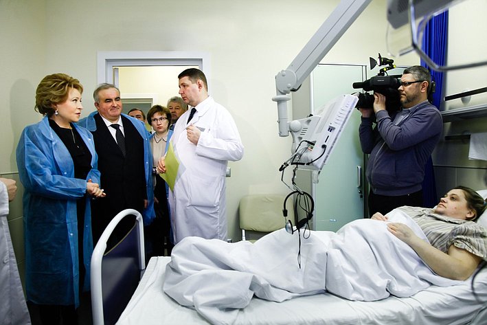 Председатель Совета Федерации В. Матвиенко посетила региональные медицинские учреждения Костромской области