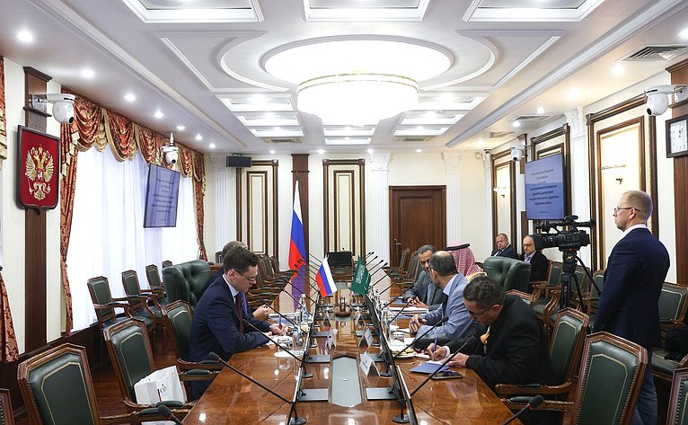 Встреча заместителя Председателя СФ Константина Косачева с заместителем Министра иностранных дел Королевства Саудовская Аравия по вопросам многостороннего сотрудничества Абдуррахманом Ар-Расси