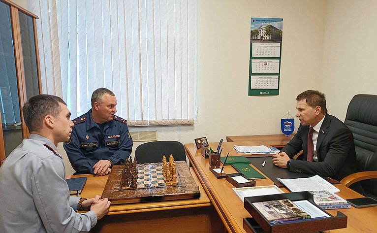 Игорь Зубарев провел рабочую встречу с заместителем начальника УФСИН России по Республике Карелия