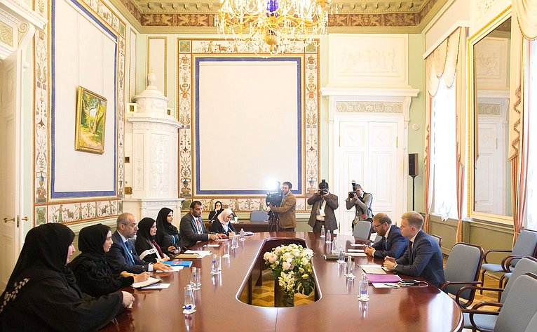 Встреча К. Косачева с Председателем Федерального Национального Совета Объединенных Арабских Эмиратов Амаль Абдалла Аль-Кубейси