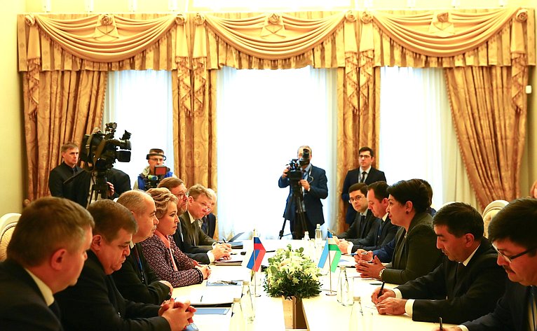 Встреча В. Матвиенко с Председателем Сената Олий Мажлиса Узбекистана Т. Нарбаевой