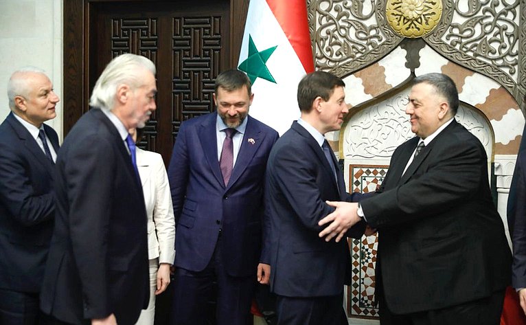 Российская делегация во главе с заместителем Председателя Совета Федерации Андреем Турчаком посетила Сирию