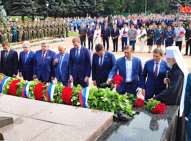 Александр Брыксин принял участие в мероприятиях, посвященных 80-летию победы в Курской битве
