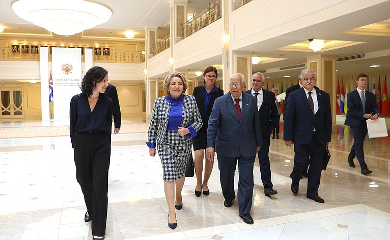 Встреча Председателя СФ Валентины Матвиенко с заместителем Премьер-министра Республики Куба