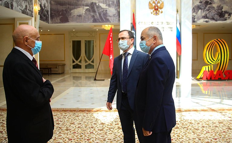 Встреча В. Матвиенко с Председателем палаты депутатов Государства Ливия Агилой Салехом