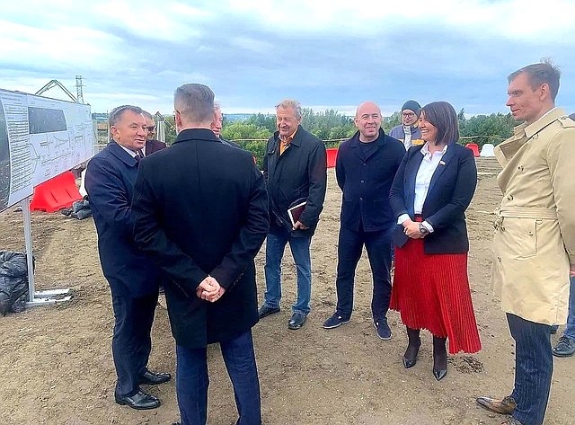 Юлия Лазуткина и гости региона посетили один из реконструируемых объектов дороги Пензенской области