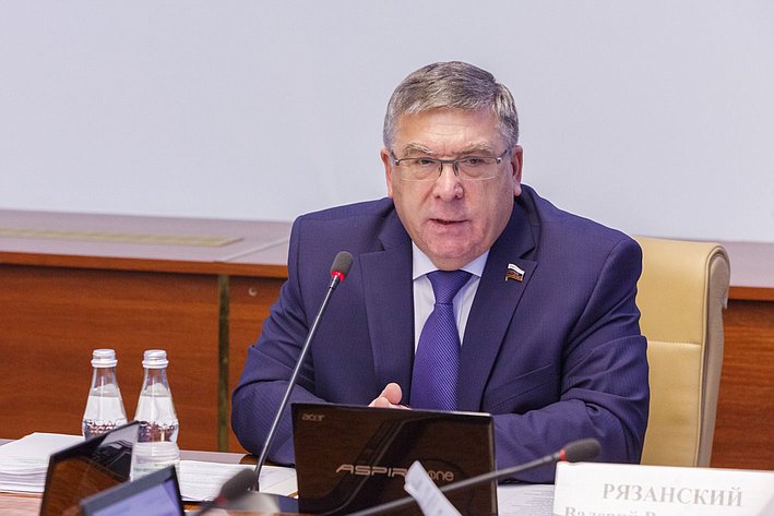 В. Рязанский Заседание Комитета СФ  по социальной политике