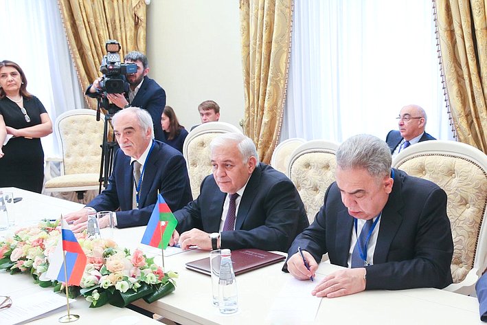 Встреча Предедателя СФ В. Матвиенко с руководителем парламентской делегации Азербайджана