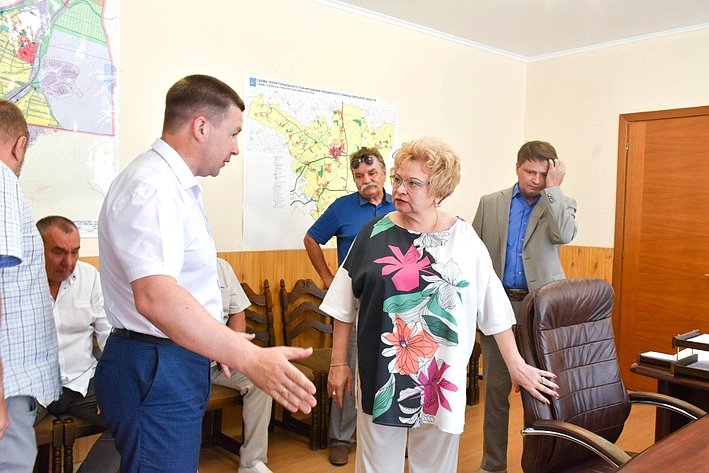 Оксана Хлякина в ходе работы в регионе посетила Лебедянский район Липецкой области