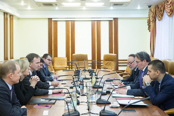 Встрекча И. Морозова с делегацией МИД Латвийской Республики