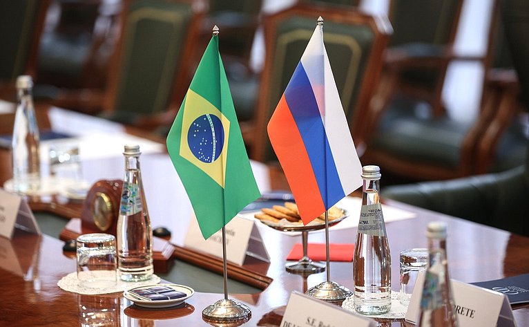 Константин Косачев провел встречу с первым заместителем Председателя Федерального сената Национального конгресса Федеративной Республики Бразилии Венезиано Виталом ду Рего